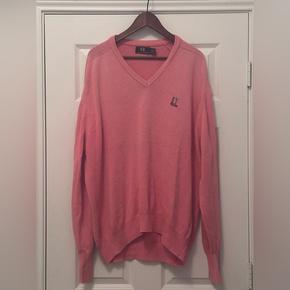 Men’s PGA Tour Peachy Pink Cotton Sweater XXL - Picture 3 of 7